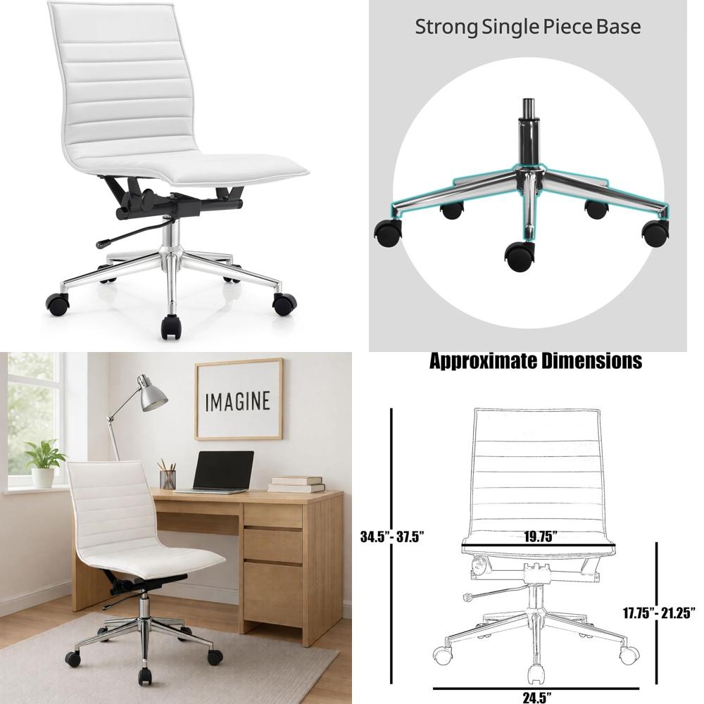 Leather Desk Pad - Chaise de bureau rembourrée en cuir