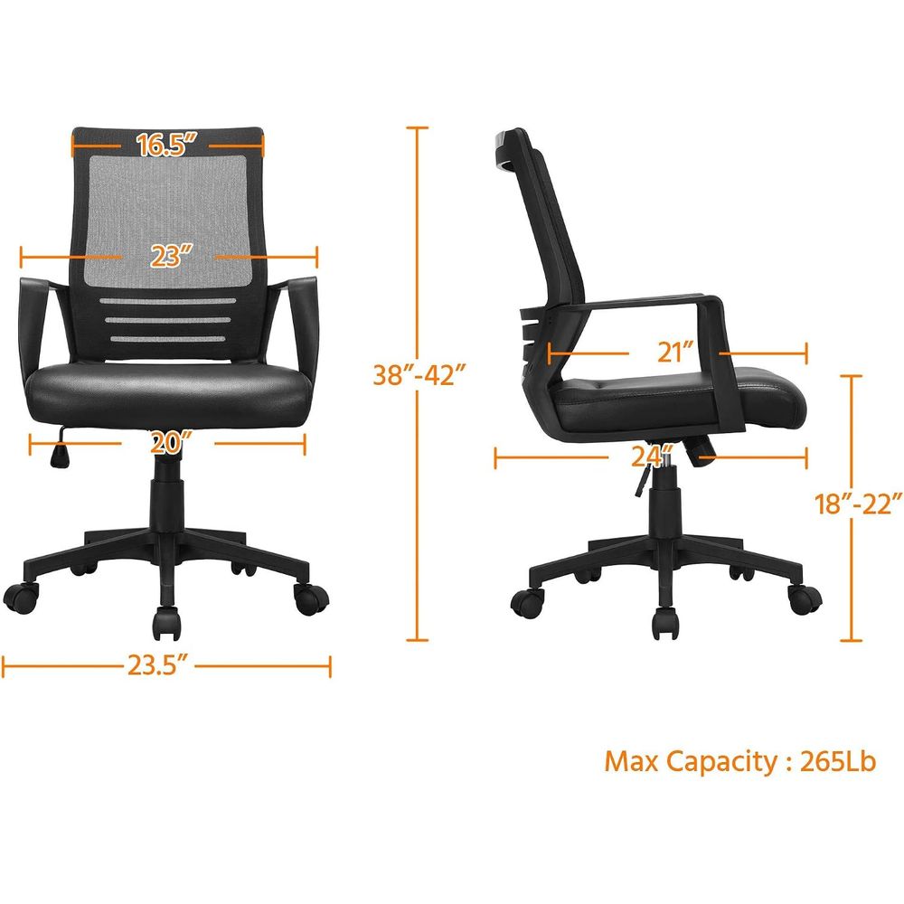 Chaise de bureau pivotante en  - Leather Desk Pad avis et prix